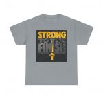Strong to the Finish Unisex Heavy Cotton Tee, Motivational T-Shirt, Faith-based Apparel, Gift for Him/Her, Inspirational Clothing