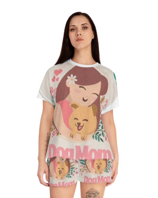 Dog Mom Pajama Set — Women's Short Floral Sleepwear