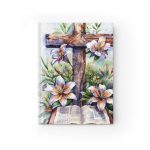Floral Cross & Bible Journal — Christian Prayer & Scripture Notebook