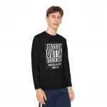 Youth Long Sleeve Competitor Tee - Straight Outta Darkness, Gospel Tee, Faith Shirt, Youth Christian Apparel, Inspirational Clothing