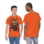 Flaming Tiger Graphic Tee — Fierce Fire Animal Shirt