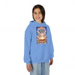 Youth Hoodie — "All Begins and Ends With God’s Will" Inspirational Christian Kids Pullover