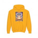 Youth Hoodie — "All Begins and Ends With God’s Will" Inspirational Christian Kids Pullover