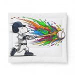 Baseball Snoopy Comforter - Color Splash Baseball Bedding for Kids & Fans
