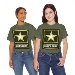 Unisex Heavy Cotton Tee featuring 'Lord's Army' - Faith-Based Apparel for Church Events, Gifts, Youth Groups, Comfortable Wear