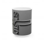Arabic Calligraphy Ceramic Mug – Minimal Grey 11oz/15oz