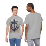 Nautical Heart Anchor Tee, Casual Cotton T-Shirt, Summer Fashion, Beachwear, Gift for Sailors, Marine Life Lovers