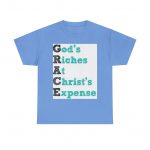 Spiritual Message T-Shirt, Faith Tee, Christian Gift, Inspirational Top, Comfortable Cotton Shirt, GRACE Design