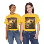 Religious Graphic Tee — Serene Prayer Scene Christian T-Shirt