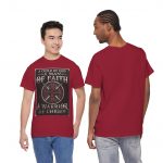 Faith Warrior Unisex Heavy Cotton Tee, Christian T-Shirt, Inspirational Apparel, Men's Religious Shirt, Gift for Believers