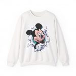 Mickey Mouse Peeking Crewneck Sweatshirt