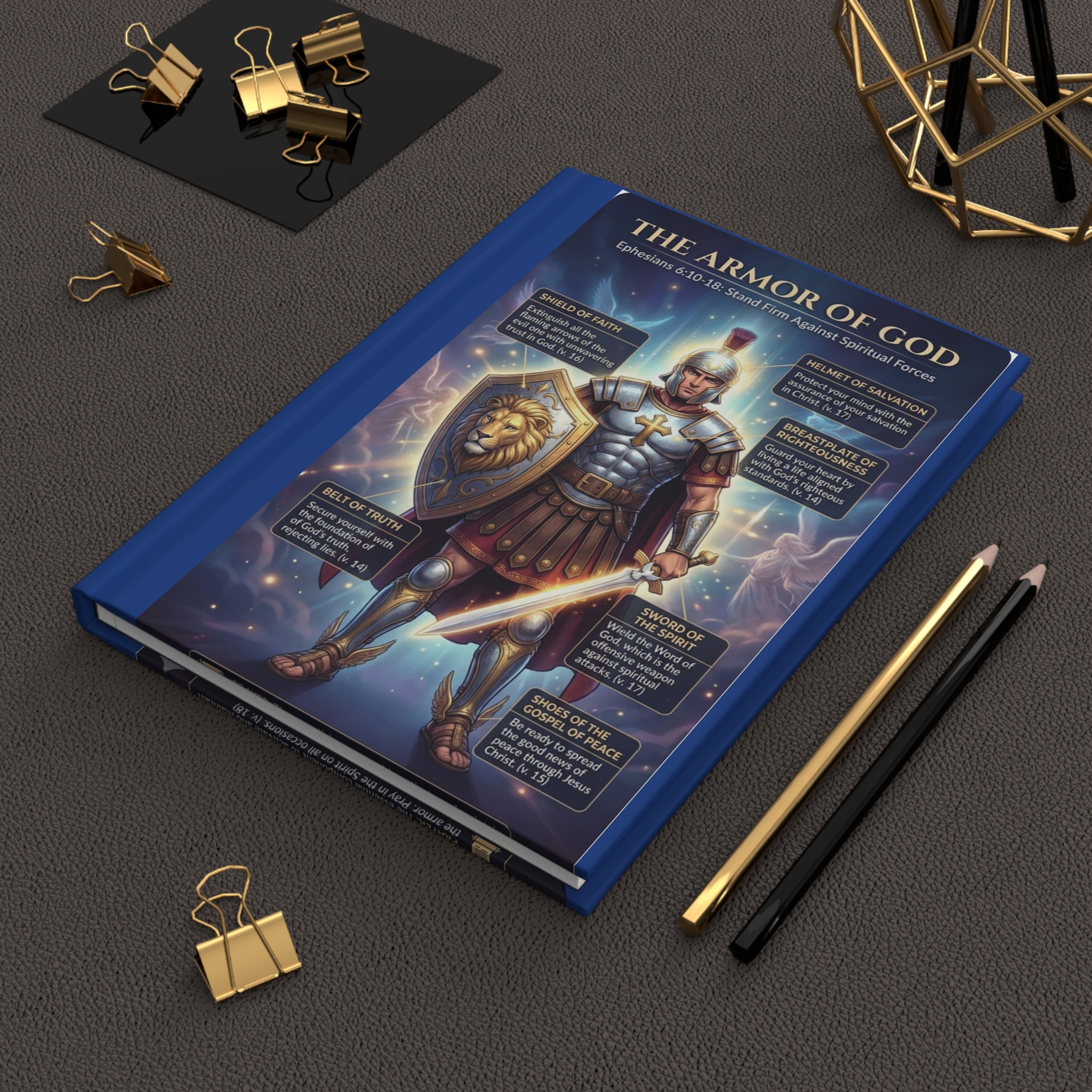 Armor of God Journal — Christian Devotional Hardcover Notebook (Ephesians 6:10-18)