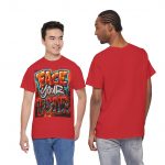 Urban Graffiti Tee, Street Art Shirt, Unisex Heavy Cotton Tee, Creative Expression Wear, Casual Everyday T-Shirt, Graphic Art Apparel