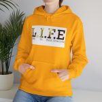 Inspirational Love Life Hoodie, Motivational Sweatshirt, Cozy Unisex Hooded Sweatshirt, L.I.F.E. Apparel, Everyday Comfort Wear