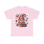 Valentine Owl Tee — Cute Heart Gnome with Gifts T-Shirt