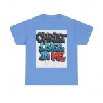 Graffiti Faith Tee - Unisex Heavy Cotton Shirt, Christian Apparel, Urban Style, Inspirational Gift, Casual Wear