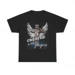 T-Shirt — "Created with a Purpose" Cross & Wings Christian Tee