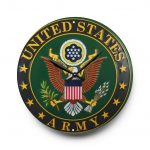 United States Army Acrylic Wall Clock — Military Emblem Clock for Veterans & Patriotic Home Decor
