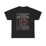 Faith Warrior Unisex Heavy Cotton Tee, Christian T-Shirt, Inspirational Apparel, Men's Religious Shirt, Gift for Believers