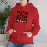 Bold Statement Hoodie - The Devil Is A Liar, Christian Apparel, Casual Wear, Gift for Him/Her, Religious Hoodie