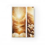 Christian Prayer Journal — Inspirational Jesus & Cross Hardcover Notebook