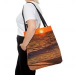 Sunset Beach Tote Bag, Summer Essentials, Eco-Friendly Carryall, Gifts for Her, Travel Accessory, Beach Day Fun