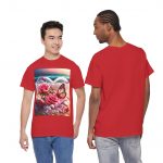 Butterfly Heart Roses T‑Shirt — Romantic Pink Floral Tee (Love, Valentine's Day)