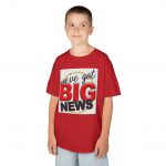 Exciting Announcement Kids T-Shirt, Fun Kids Tee, Gift for Kids, Big News Shirt, Celebration Tee, Birthday Gift, Playful Kids Apparel