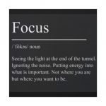 Focus Definition Matte Canvas Wall Art – Motivational Office Decor