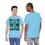 Jesus Said Repent Heavy Cotton Tee | Faith-Based Apparel, Christian Gifts, Spiritual Wear, Religious T-Shirts, Inspirational Clothing