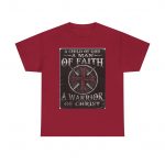 Faith Warrior Unisex Heavy Cotton Tee, Christian T-Shirt, Inspirational Apparel, Men's Religious Shirt, Gift for Believers
