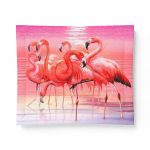 Flamingo Sunset Cotton Comforter — Tropical Pink Beach Bedding