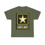 Unisex Heavy Cotton Tee featuring 'Lord's Army' - Faith-Based Apparel for Church Events, Gifts, Youth Groups, Comfortable Wear
