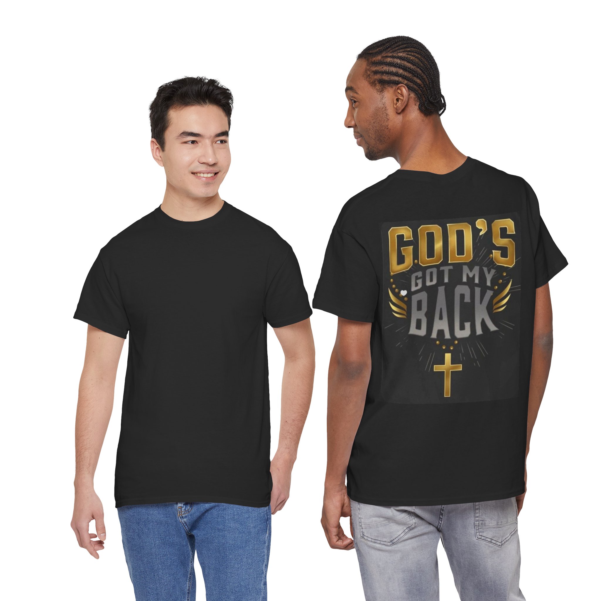 God's Got My Back Tee - Inspirational Unisex Shirt, Faith Apparel, Christian Gift, Religious Casual Wear, Motivational T-Shirt