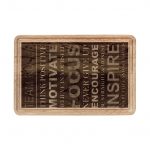 Engraved Motivational Wooden Cutting Board — 'Focus, Inspire, Encourage'