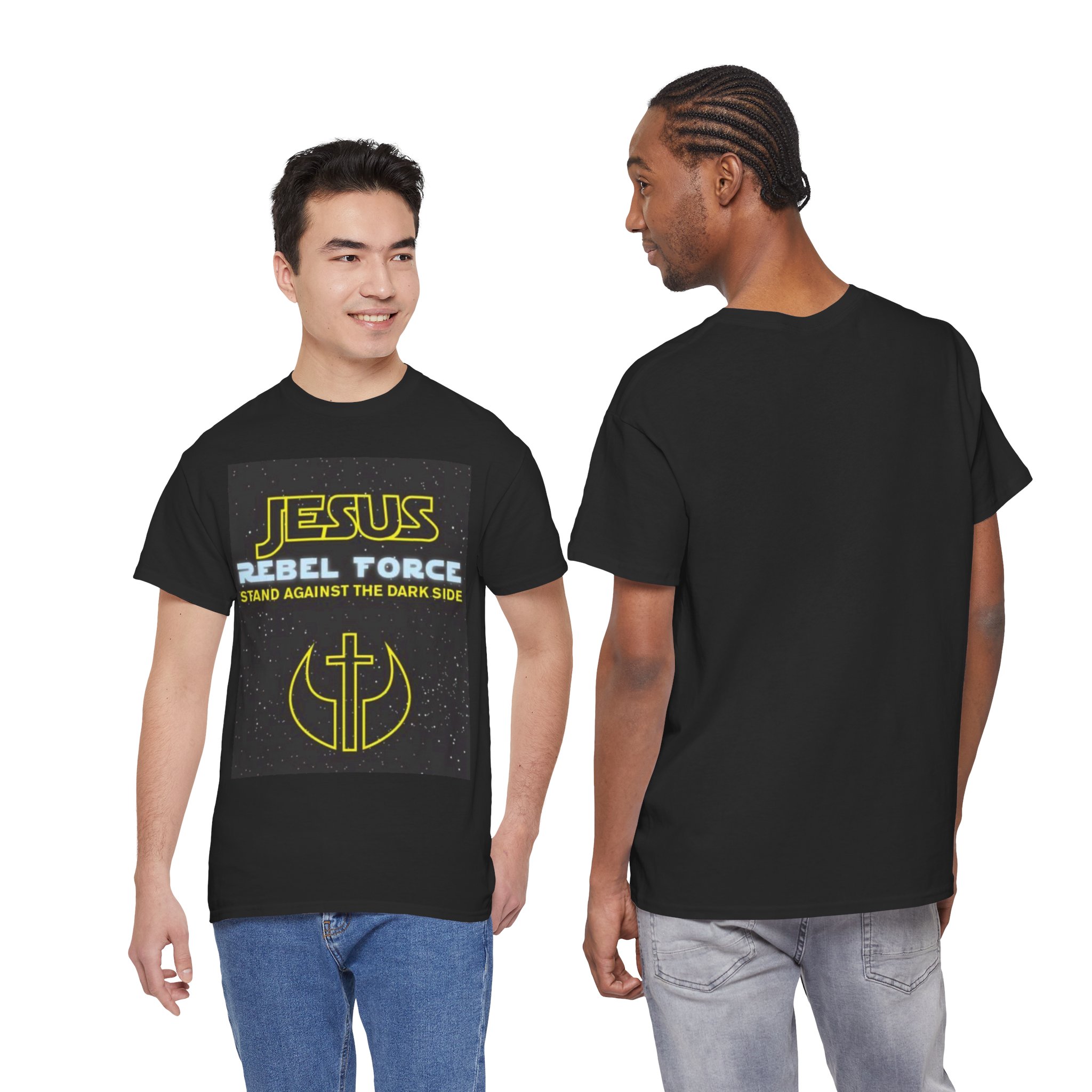 Jesus Rebel Force Unisex Tee | Stand Against The Dark Side T-Shirt, Funny Christian Shirt, Faith-Based Gift, Inspirational Apparel