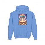 Youth Hoodie — "All Begins and Ends With God’s Will" Inspirational Christian Kids Pullover