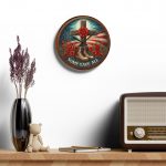 Memorial Wall Clock — "Some Gave All" Patriotic Military Tribute
