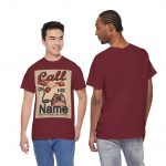 T-Shirt — "Call on His Name" Vintage Christian Phone Graphic Tee
