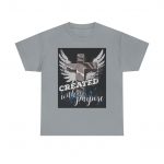 T-Shirt — "Created with a Purpose" Cross & Wings Christian Tee