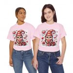 Valentine Owl Tee — Cute Heart Gnome with Gifts T-Shirt