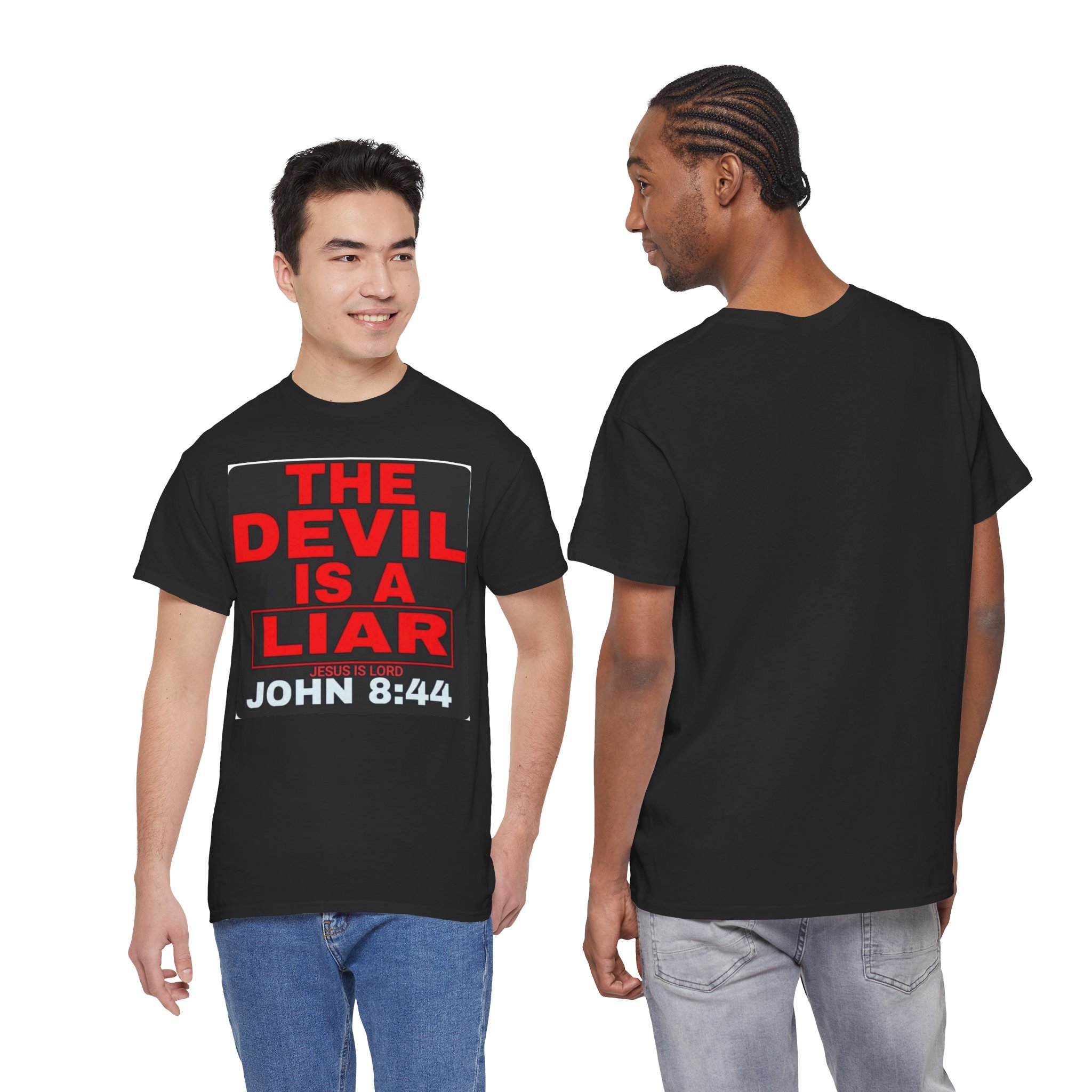 Devil is a Liar Unisex Tee - Motivational Statement Shirt, Casual Wear, Faith-Based Gift, Comfortable Cotton T-Shirt, Everyday Style
