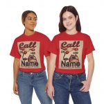 T-Shirt — "Call on His Name" Vintage Christian Phone Graphic Tee