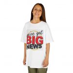 Exciting Announcement Kids T-Shirt, Fun Kids Tee, Gift for Kids, Big News Shirt, Celebration Tee, Birthday Gift, Playful Kids Apparel
