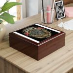 US Army Emblem Wooden Jewelry Box – Patriotic Military Keepsake