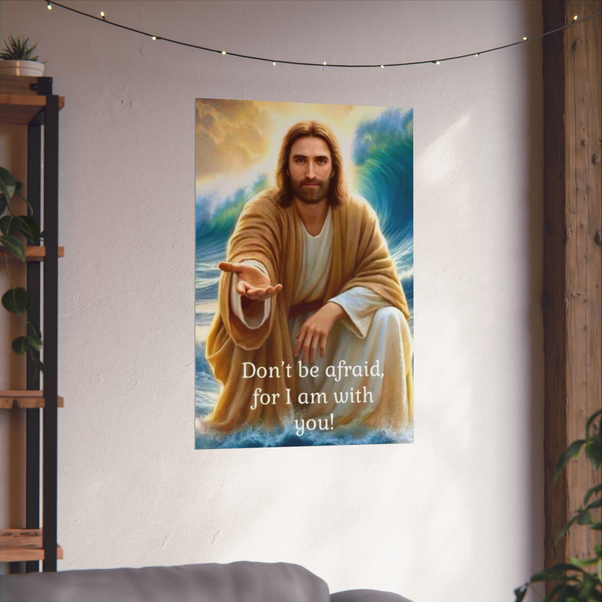Faith Poster — "Don't Be Afraid, For I Am With You" Inspirational Wall Art