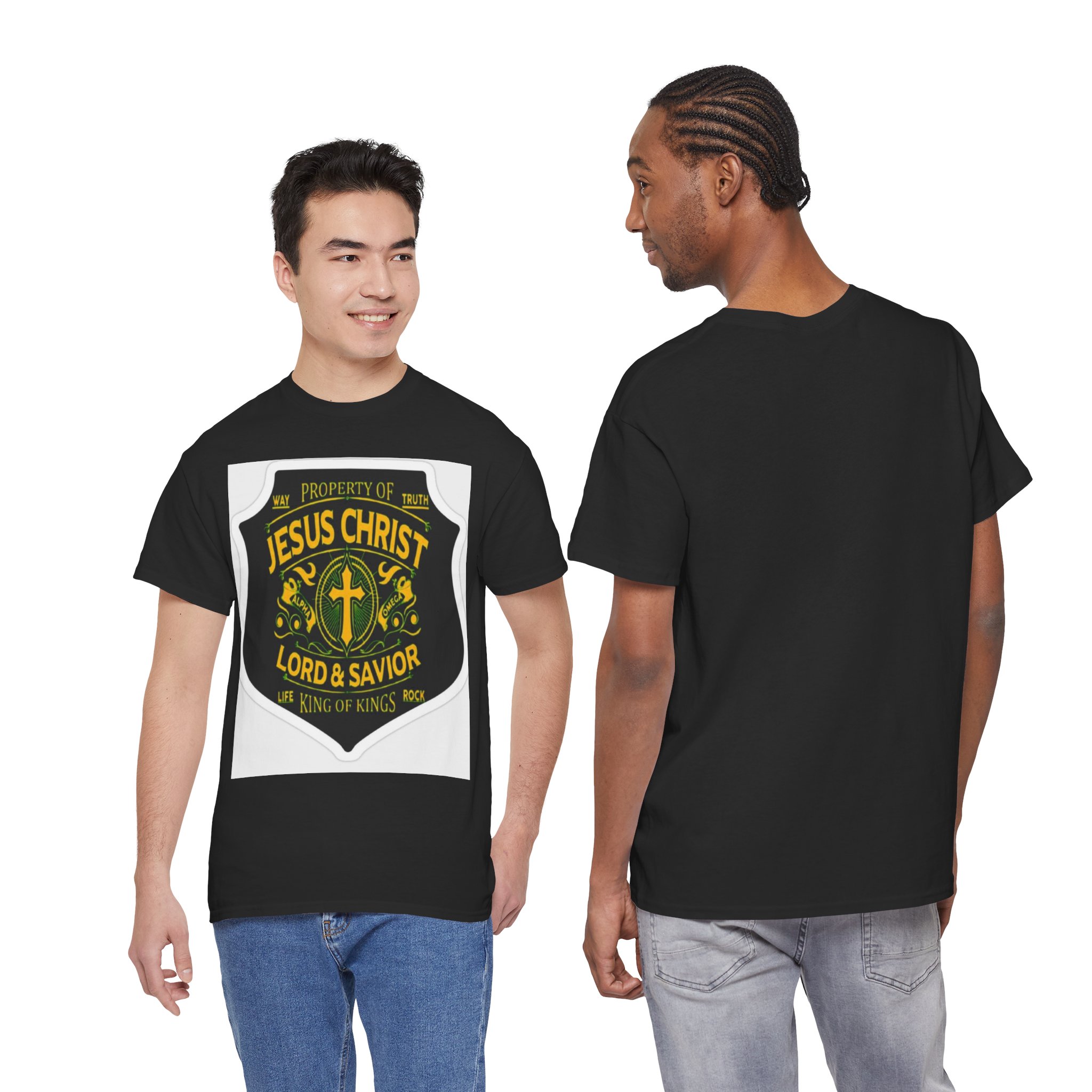 Jesus Christ Lord & Savior Heavy Cotton Tee | Faith-based Apparel, Christian Gift, Religious Shirt, Inspirational Tee, Everyday Wear