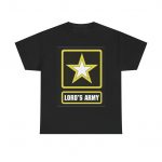 Unisex Heavy Cotton Tee featuring 'Lord's Army' - Faith-Based Apparel for Church Events, Gifts, Youth Groups, Comfortable Wear