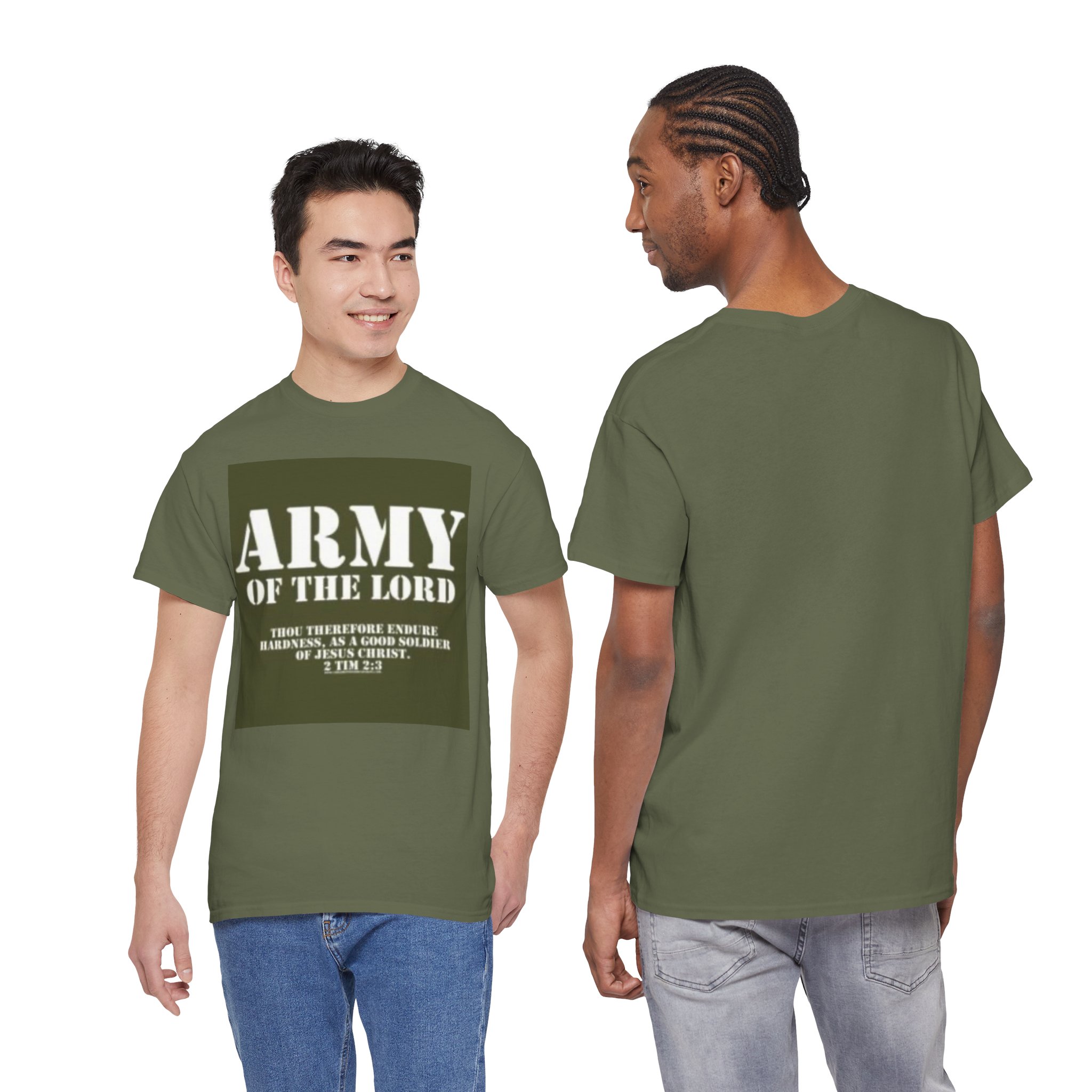 Army of the Lord Unisex Heavy Cotton Tee - Faith-Based Apparel, Christian Gift, Religious Shirt, Inspirational Wear, Casual Faith T-Shirt
