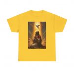 Religious Prayer T‑Shirt — Jesus Kneeling with Dove Graphic Tee